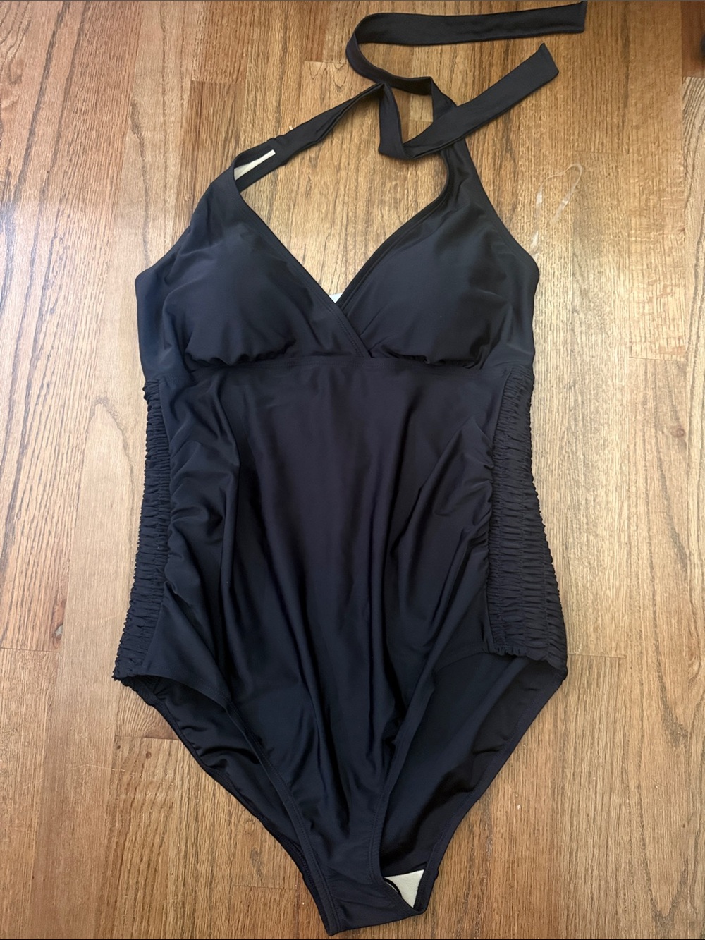 Motherhood Maternity Black One-Piece Swimsuit